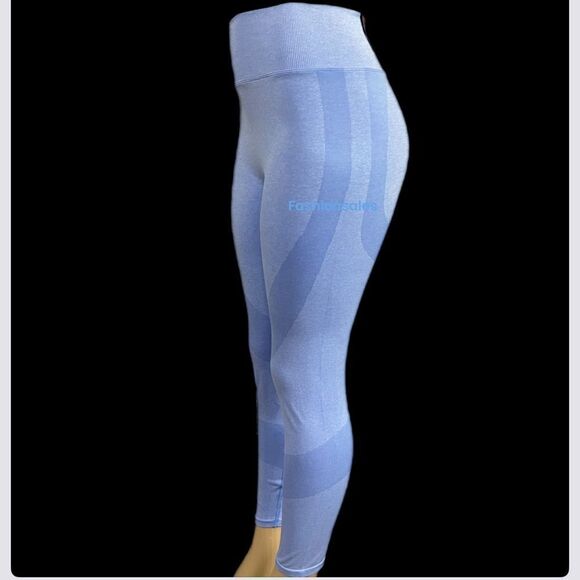 Victoria Secret PINK Seamless Workout Tight High Waist Full length tight blue - Picture 4 of 4